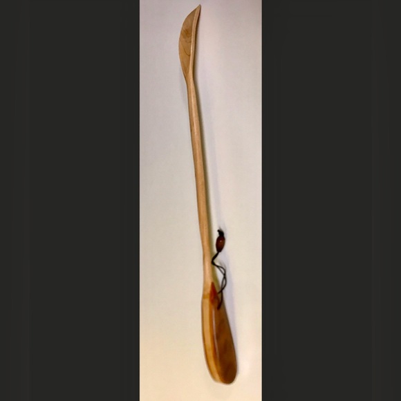 New Unused Hand Crafted Artisan Maple/Cherry Maple Shoehorn - Picture 3 of 9